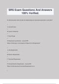 SRS Exam Questions And Answers 100&percnt; Verified&period;