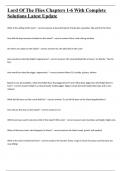 Lord Of The Flies Chapters 1-6 With Complete Solutions Latest Update