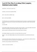 Lord Of The Flies Everything With Complete Solutions Latest Update