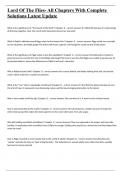 Lord Of The Flies- All Chapters With Complete Solutions Latest Update&period;