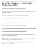 Lord Of The Flies Chapter 1-12 With Complete Solutions Latest Update&period;