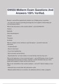 SW650 Midterm Exam Questions And Answers 100&percnt; Verified&period;