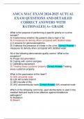 AMCA MAC EXAM 2024-2025 ACTUAL EXAM QUESTIONS AND DETAILED CORRECT ANSWERS WITH RATIONALES&vert; A&plus; GRADE