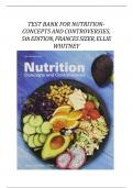 TEST BANK FOR NUTRITION -CONCEPTS AND CONTROVERSIES&comma; &lpar;5th EDITION 2024&rpar; FRANCES SIZER&comma; ELLIE WHITNEY&vert;&vert; ALL CHAPTERS INCLUDED&vert;&vert; WITH ANSWERS