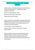 TAUC Pre-scribeU exam with complete solutions&period;