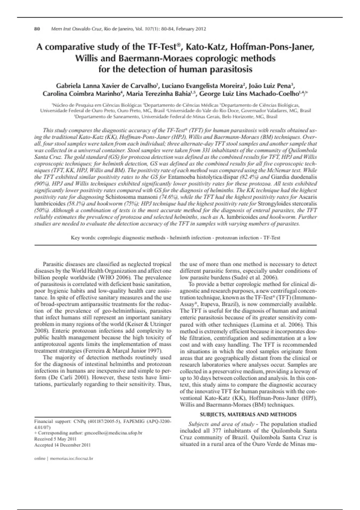 Validation of the grip test and human activity profile for evaluation ...