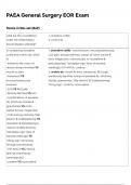 PAEA GENERAL SURGERY EOR EXAM NEWEST 2024 ACTUAL EXAM 150 QUESTIONS AND CORRECT DETAILED ANSWERS &lpar;VERIFIED ANSWERS&rpar; &vert;ALREADY GRADED A&plus;
