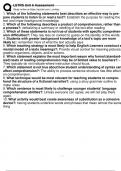 LETRS Unit 6 Assessment & LETRS Unit 6 Session 1-6 Complete QUESTIONS and Answers