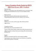 Latest Complete Study Guide for HUN  2000 Final Exam&comma; 100&percnt; Verified&period;