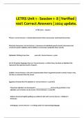 LETRS Unit 1 - Session 1- 8 &vert; Verified &vert; 100&percnt; Correct Answers &vert; 2024 update&period;