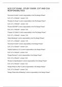 ACG CXT EXAM - STUDY GUIDE &comma;CXT AND CXA RESPONSIBILITIES