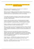 WGU C365 PRE - ASSESSMENT WITH QUESTIONS AND VERIFIED ANSWERS