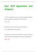 Internet of Things Questions with Complete Correct Answers &vert; Grade A&plus;