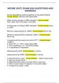 NRCME DOT QUESTION BANK REVIEW 2024&sol;2025 WITH CORRECT ANSWERS