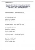 RASMUSSEN - MDC III - FINAL EXAM NEWEST UPDATE WITH CORRECT ANSWERS ALREADY GRADED A&plus; AND VERIFIED TO PASS