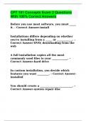 CPT 101 Concepts Exam 2 Questions With 100&percnt; Correct Answers 2024