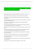 Medical Office Concepts Chapter 1 Exam Questions and Answers