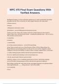WPC 470 Final Exam Questions With Verified Answers&period;