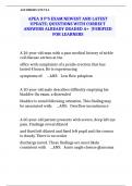 APEA 3 P EXAMS COMPILATION BUNDLE  &vert;LATEST AND VERIFIED UPDATE A&plus; GRADED
