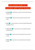 Intermediate Math Ch&period; 8 Questions with Correct Answers