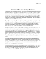 Creating an effective business plan