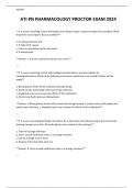 ATI PN PHARMACOLOGY PROCTOR EXAM 2024
