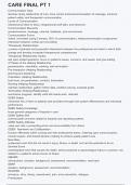 CARE FINAL PT 1 Questions  With 100&percnt; Correct Answers complete solution