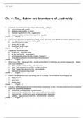 Test Item File- Practice Test Bank - Leadership Research Findings&comma; Practice&comma; and Skills&comma;Dubrin&comma;6e
