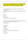 NRS 204 CARDIOVASCULAR EXAM 2024 WITH 100&percnt; ACCURATE SOLUTIONS