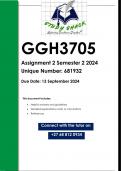 GGH3705 Assignment 2 &lpar;QUALITY ANSWERS&rpar; Semester 2 2024&period;