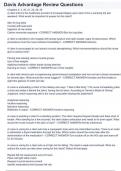 Davis Advantage Review Questions and Revised Answers 2023&sol;2024 Version&period;