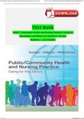 Test Bank&colon; Public &sol; Community Health and Nursing Practice&colon; Caring for Populations&comma; 3rd Edition Complete Latest Verified Edition 2026 Pdf Download