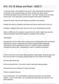 813  CH 35 Sleep and Rest - QUIZ 5 Questions &lpar;With Answers&rpar; latest 2023&sol;2024