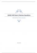 MMSC 409 Exam 3 Review Questions and answers rated A&plus;