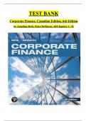 TEST BANK For Corporate Finance 6th Edition by Berk & DeMarzo&comma; Verified Chapters 1 - 31&comma; Complete Newest Version