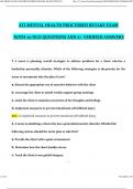 NGN ATI MENTAL HEALTH PROCTORED EXAM &lpar;PACKAGE DEAL&rpar; WITH BEST QUESTIONS AND A&plus; VERIFIED ANSWERS 100&percnt; SCORE &vert; EXAM PASS GUARANTEE 