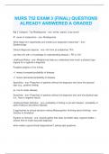 MED SURG EAR&comma; EYE SAUNDERS QUESTIONS QUESTIONS ALREADY ANSWERED A GRADED