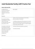 CALIFORNIA ADULT RESIDENTIAL FACILITY&lpar;ARF&rpar; EXAM NEWEST 2024 ACTUAL EXAM COMPLETE 150 QUESTIONS AND CORRECT DETAILED ANSWERS 