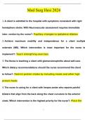 Med Surg Hesi Questions and Answers &lpar;2024 &sol; 2025&rpar; &lpar;Verified Answers&rpar;