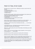 PNUR 101 FINAL STUDY GUIDE Questions with 100&percnt; Correct Answers &vert; Updated 2024 &vert; Guaranteed A&plus;