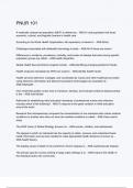 PNUR 101 Questions with 100&percnt; Correct Answers &vert; Updated 2024 &vert; Guaranteed A&plus;