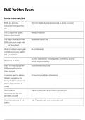 EMR WRITTEN EXAM 3 LATEST VERSIONS &lpar;VERSION A&comma; B AND C &rpar; NEWEST 2024 ACTUAL EXAM 