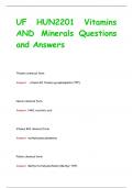 HUN 2201 Exam  Questions and Answer