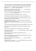 DRIVE SAFELY EXAM QUESTIONS AND ANSWERS