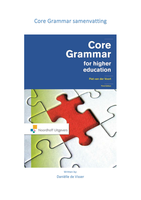 Core Grammar samenvatting H1 t/m H10   H17/H18