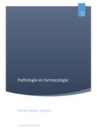 pathologie hoofdstuk 1-9 met bijbehorende farmacologie