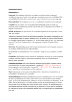 Samenvatting handleiding statistiek Business Analytics 