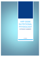 HAP-30306 - Nutritional Physiology - Overview