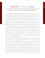 A-level History essay (French Revolution)