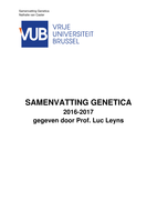 Samenvatting Genetica